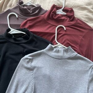 H&M American Eagle Hollister and CottonOn Turtleneck Long sleeve shirt pack